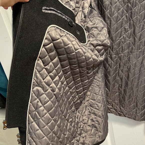 Calvin Klein Wool Blend Black Winter Coat with double Zipper XXL - Picture 12 of 16